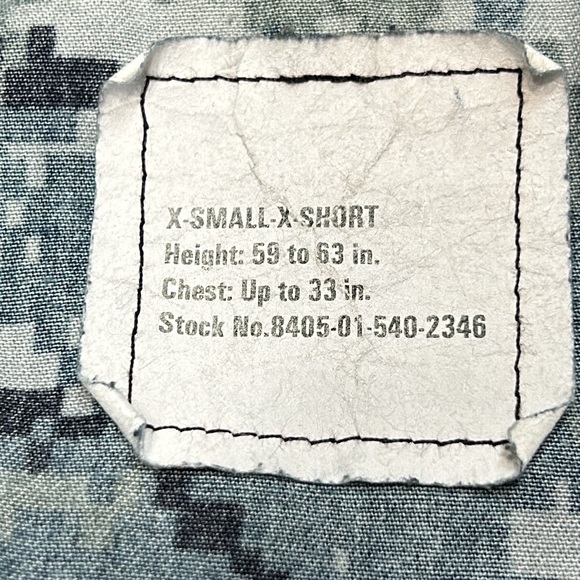 U S Navy military jacket. Blue and gray digital camo print. Size XS. - Picture 5 of 8